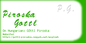 piroska gottl business card